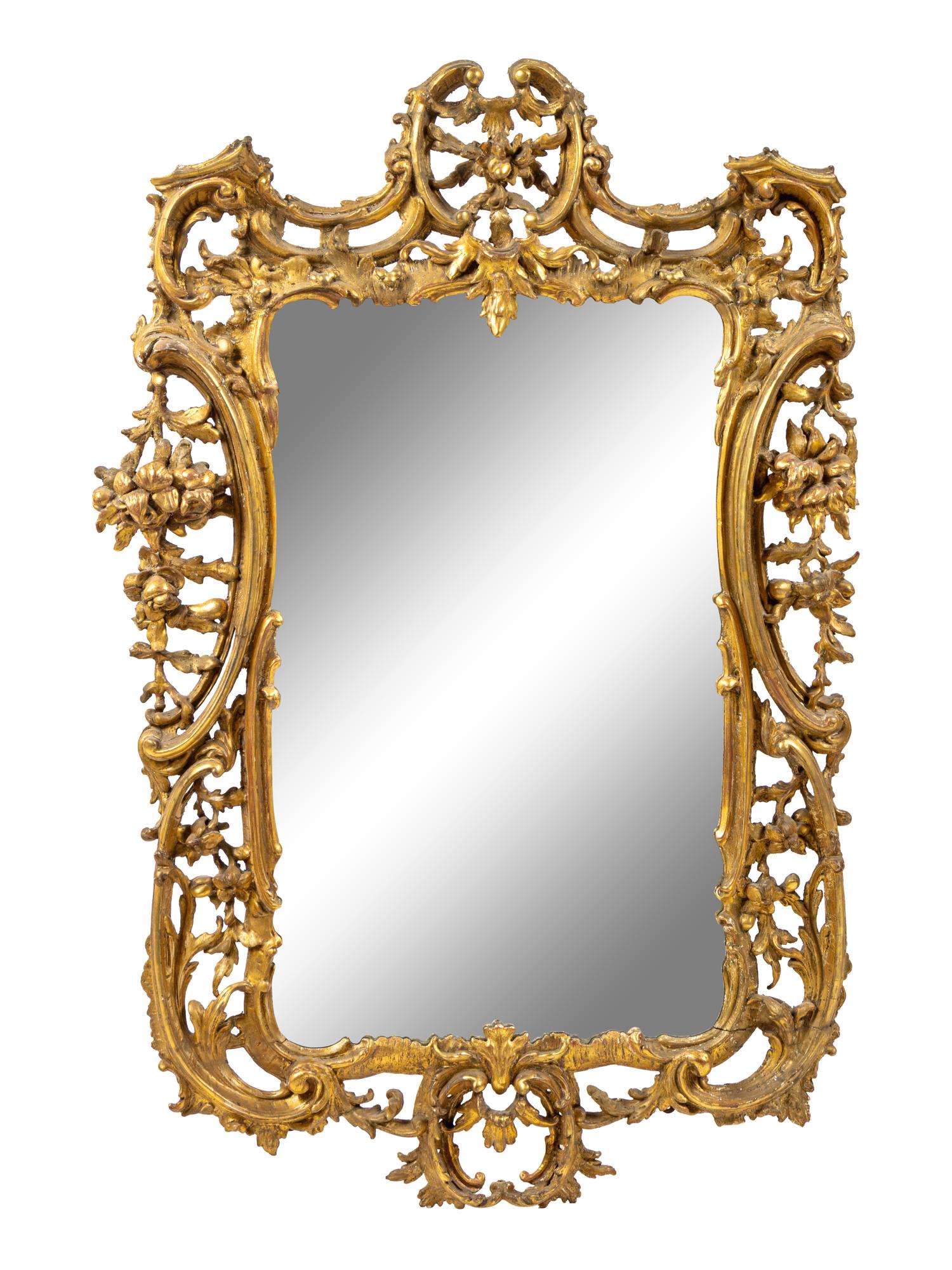 A George II Style Giltwood Mirror