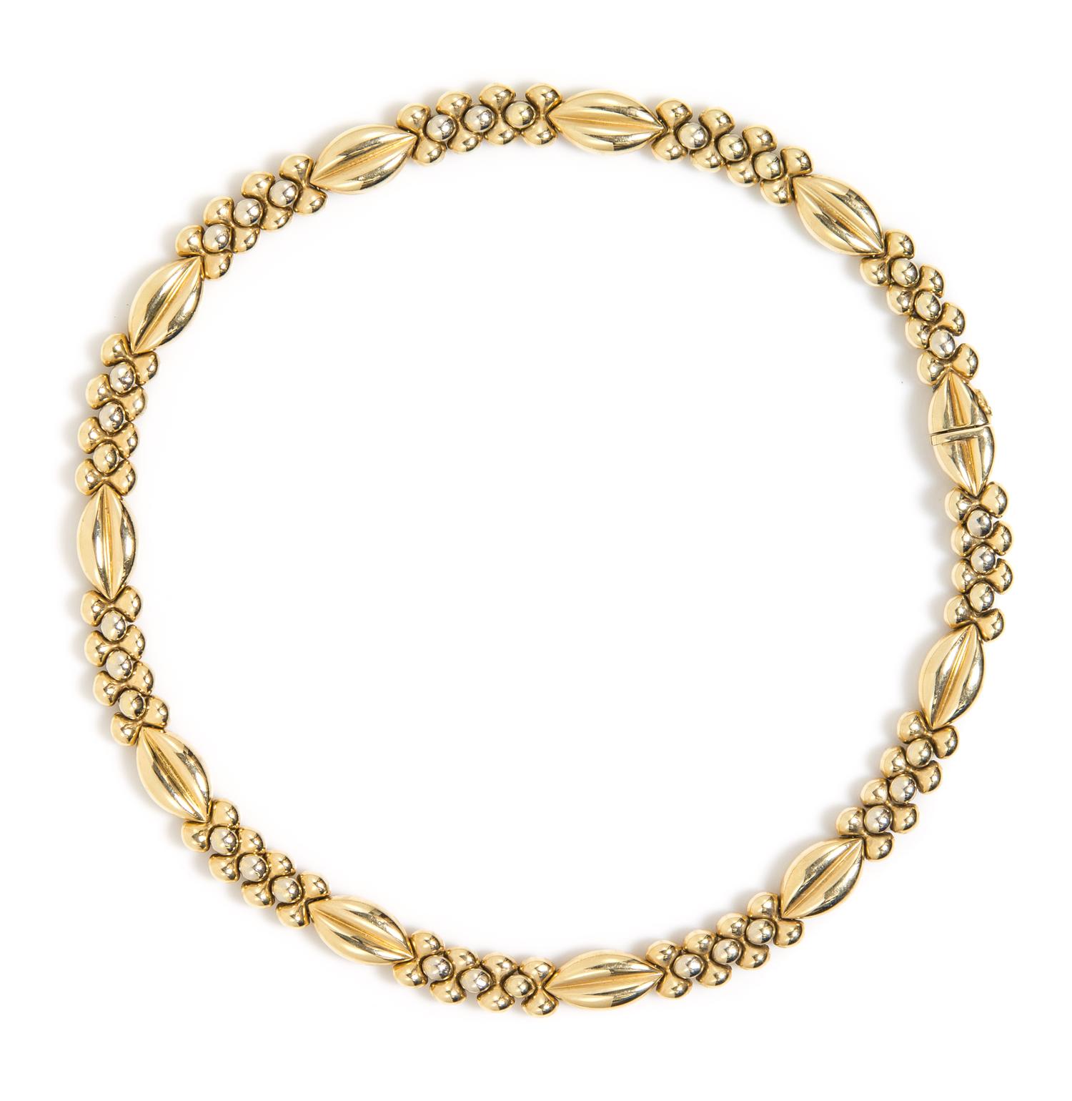 A 14 Karat Yellow Gold Necklace, 29.60 dwts.