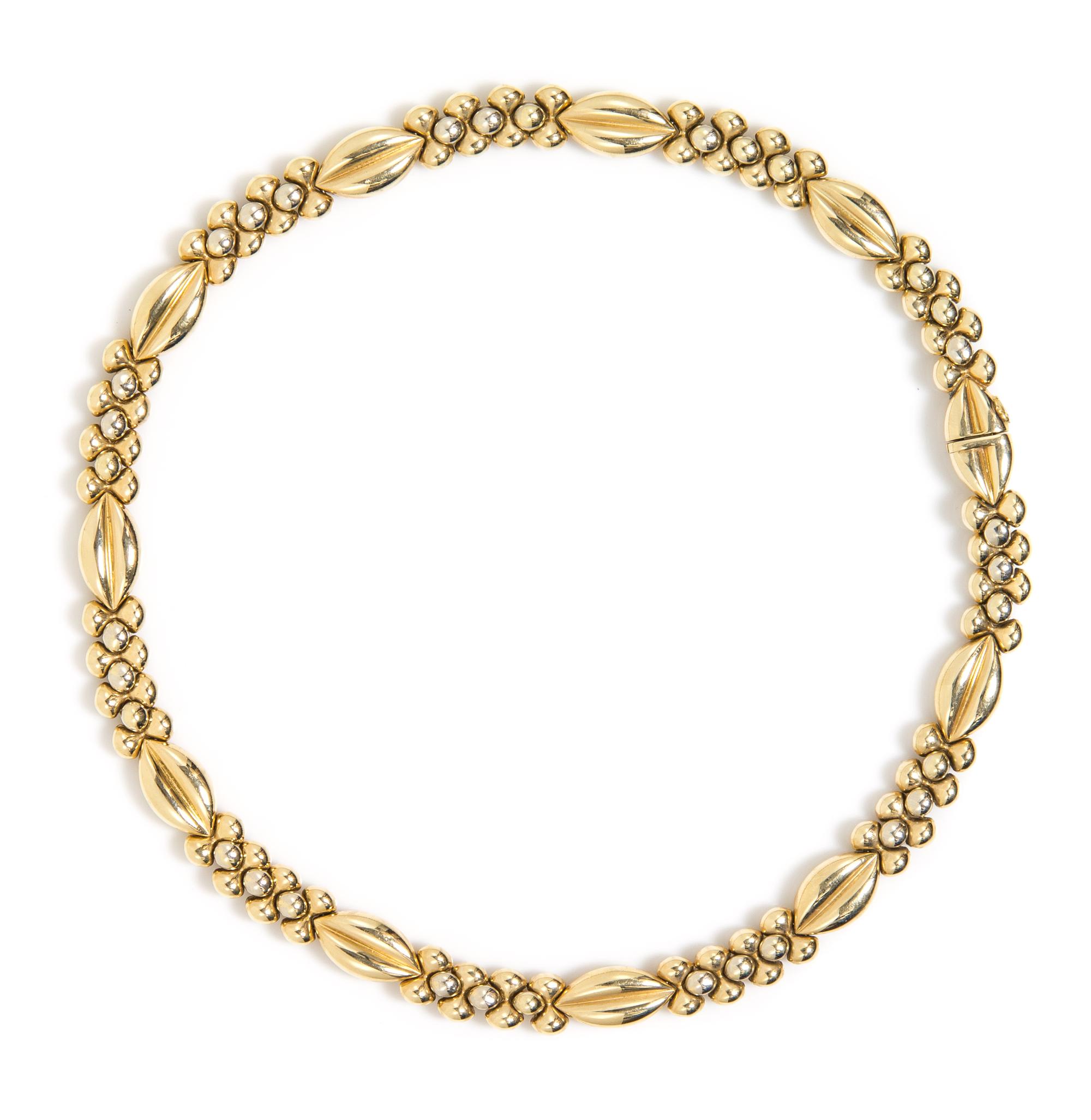 A 14 Karat Yellow Gold Necklace, 29.60 dwts.