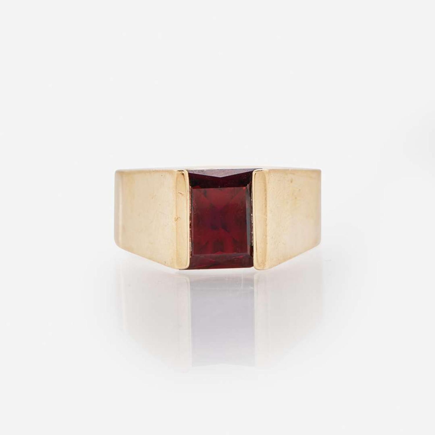 Two Men's 14K Yellow Gold Rings