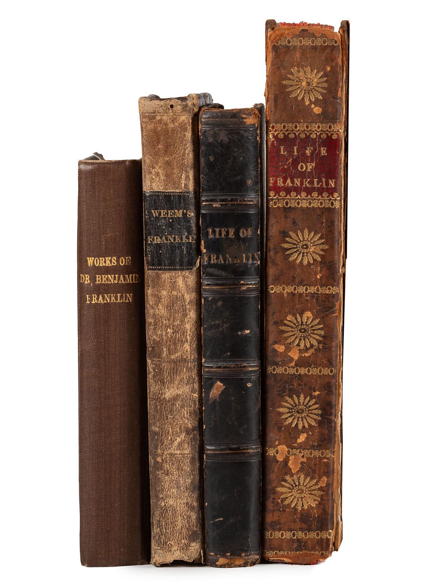 American Biography & History [FRANKLIN, Benjamin (1706-1790)]. A group of 5 titles, comprising: