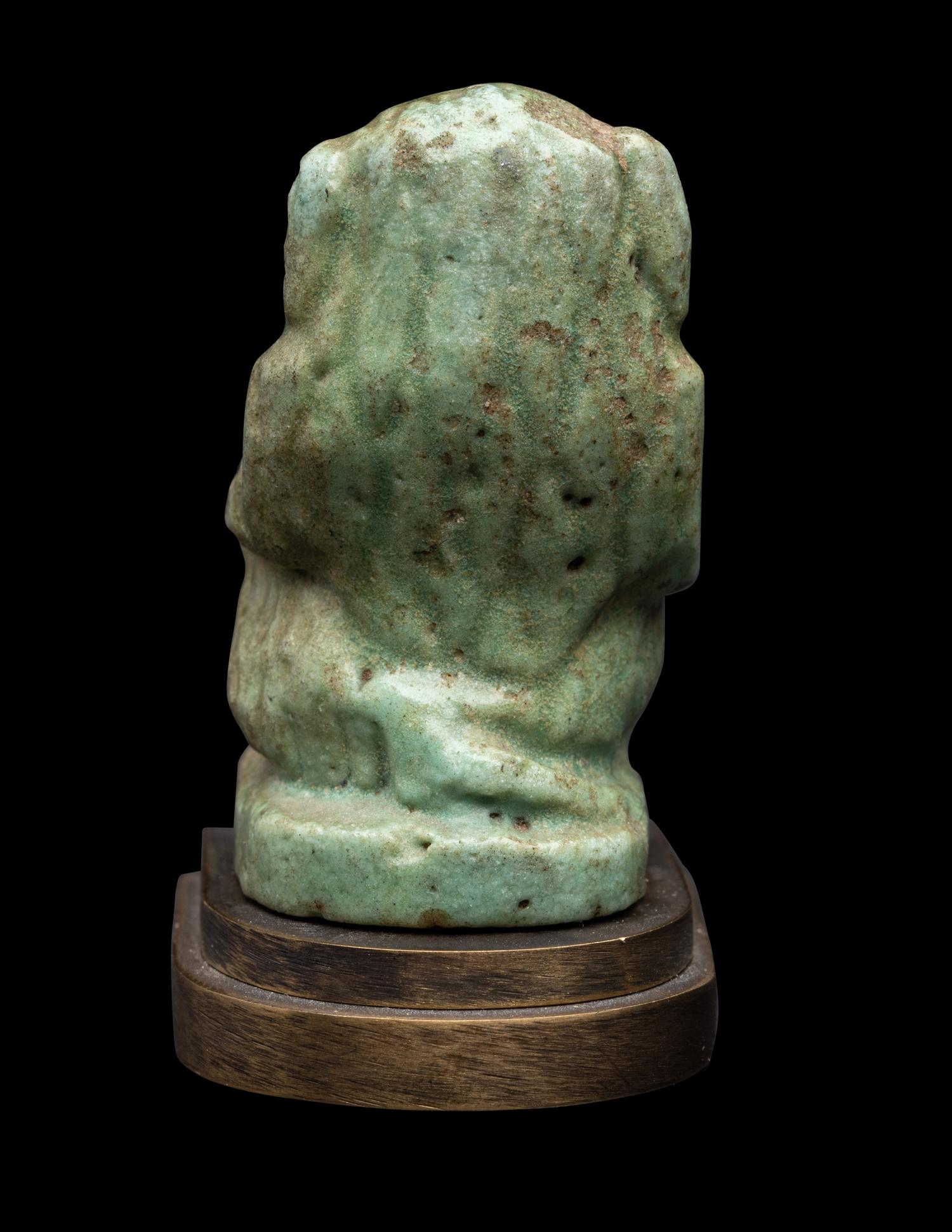 An Egyptian Faience Baboon