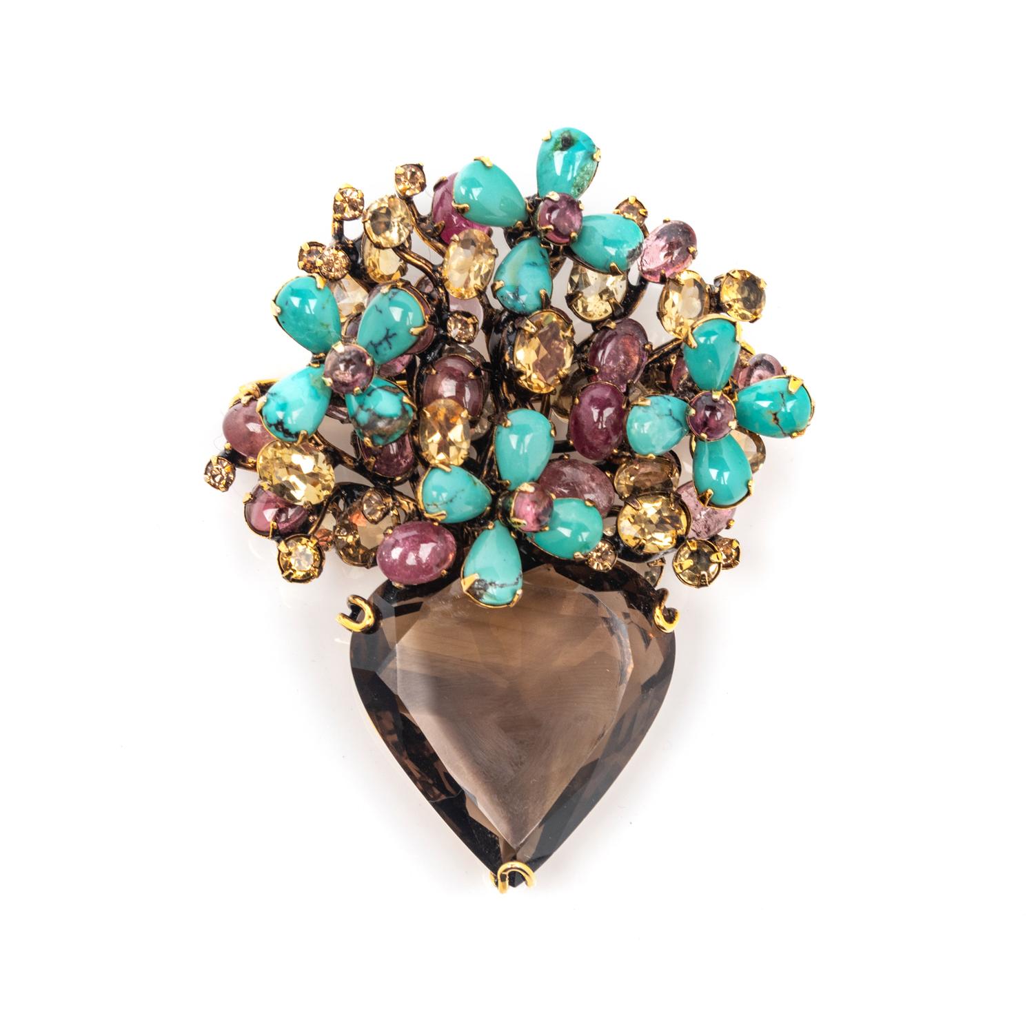 Iradj Moini Multigem Brooch