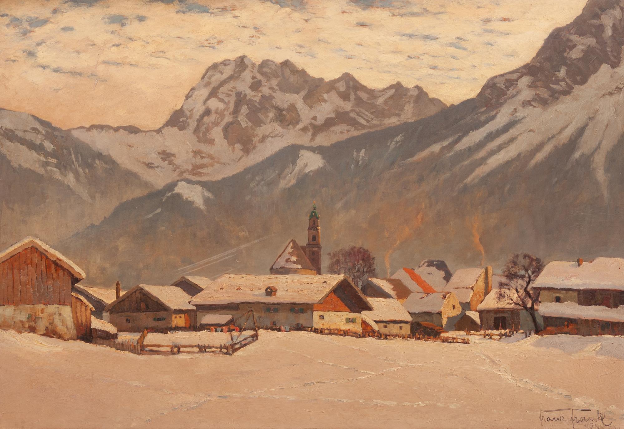 Mountain Town Scene