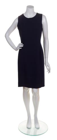 A Bill Blass Navy Sleeveless Sheath Dress, Size: 8.