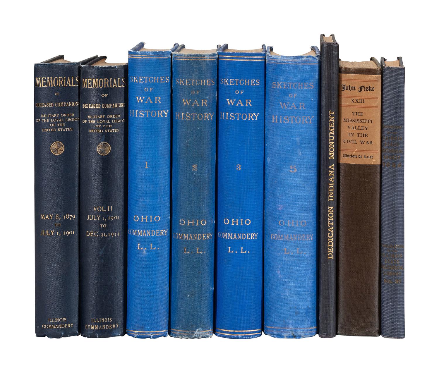[CIVIL WAR]. Ohio, Indiana, Michigan, Illinois, Wisconsin, & Minnesota histories in 37 works.