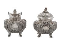 An Italian Silver Four-Piece Tea Service