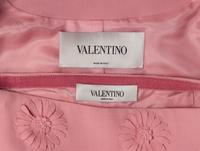 Valentino, Pink Floral Appliqué Skirt Suit