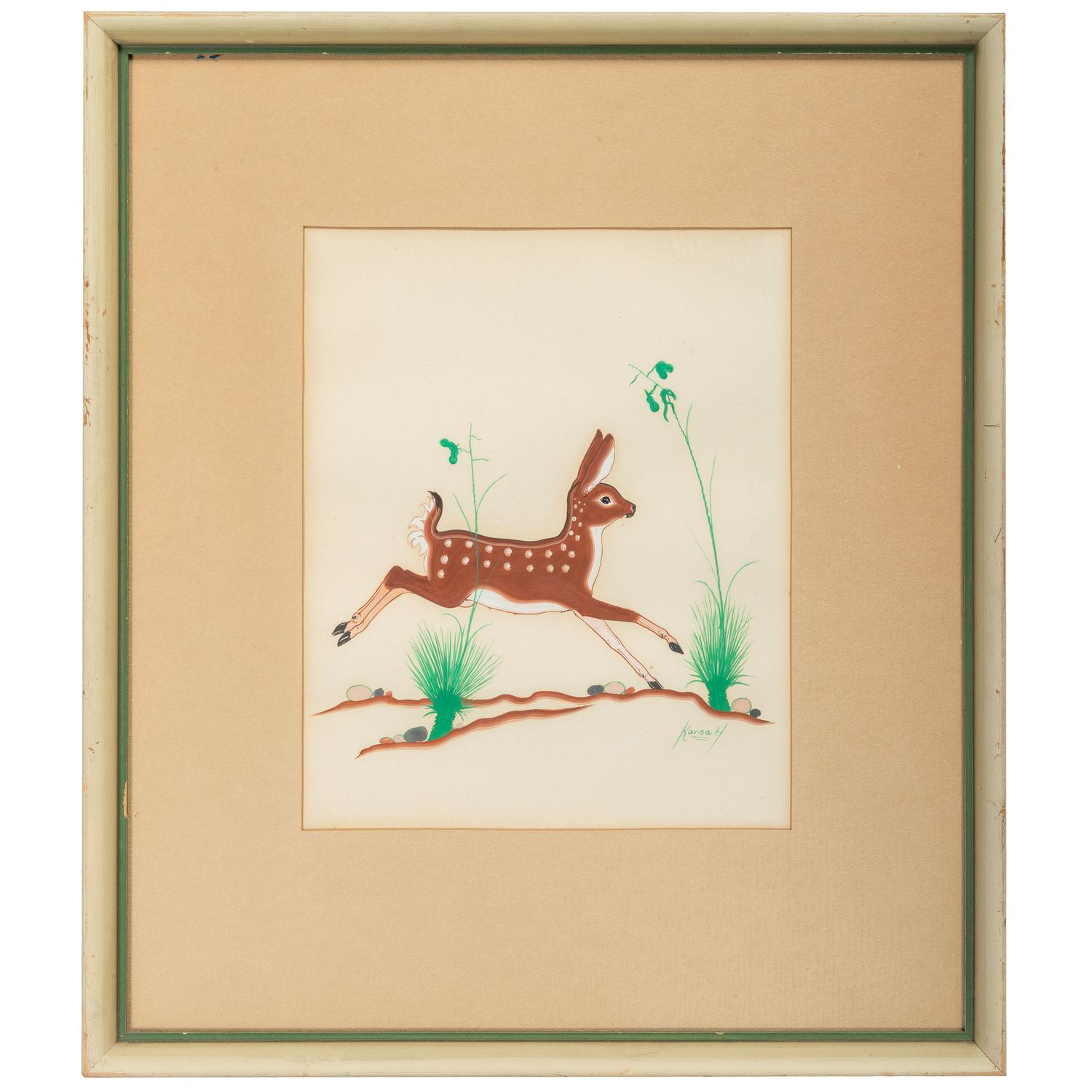 untitled, fawn and calf