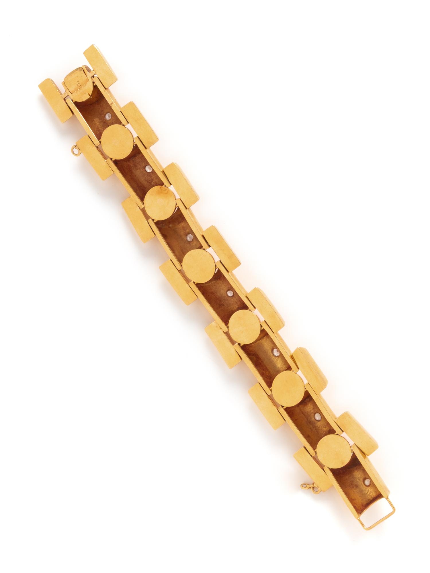 RETRO, YELLOW GOLD BRACELET