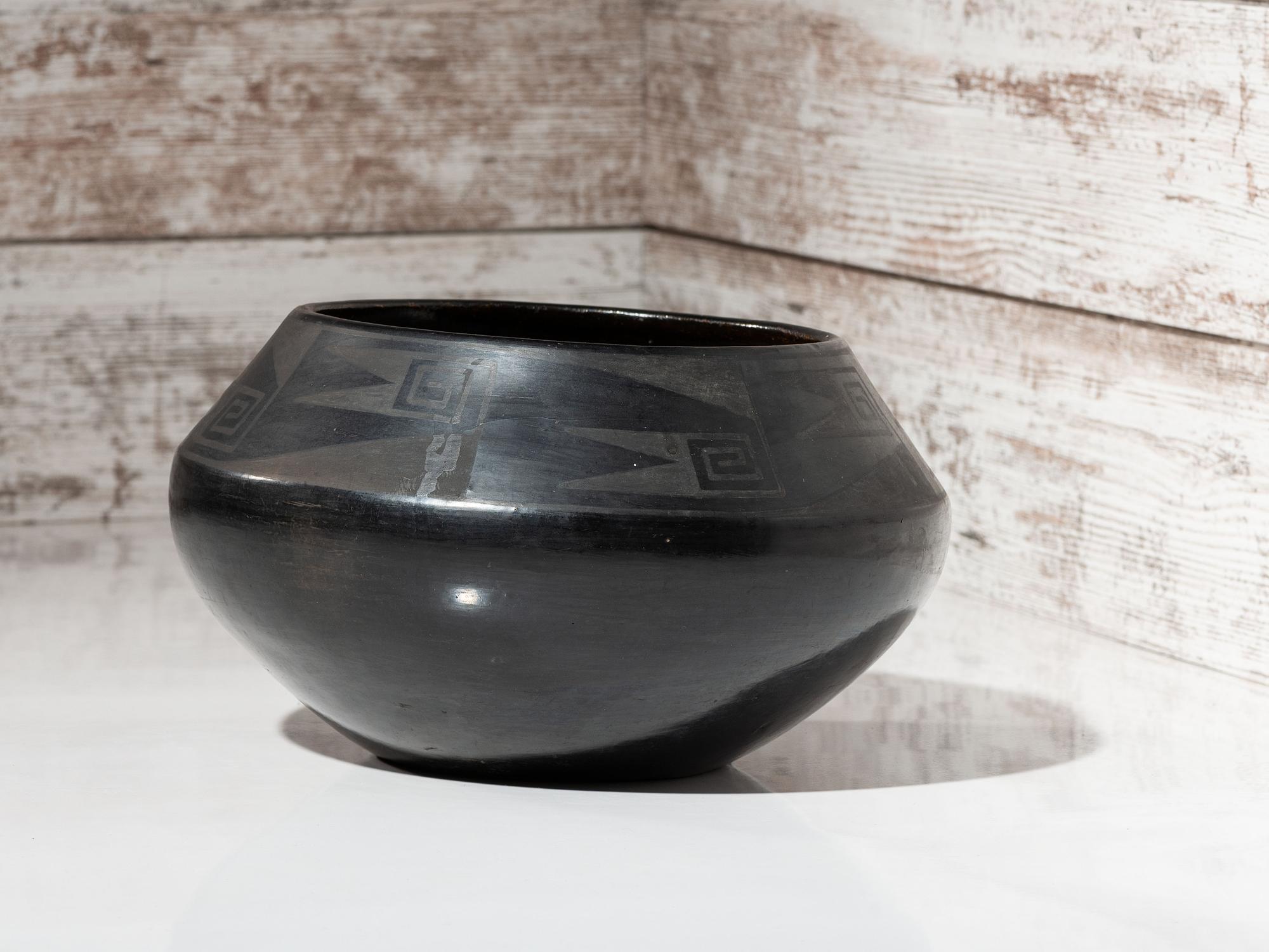 Blackware Pottery Jar 1925-1943