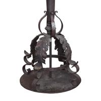 A Pair of Argentine Wrought Iron Torchieres 21" W x 21" D x 117" H — Argentina, Circa 1930
