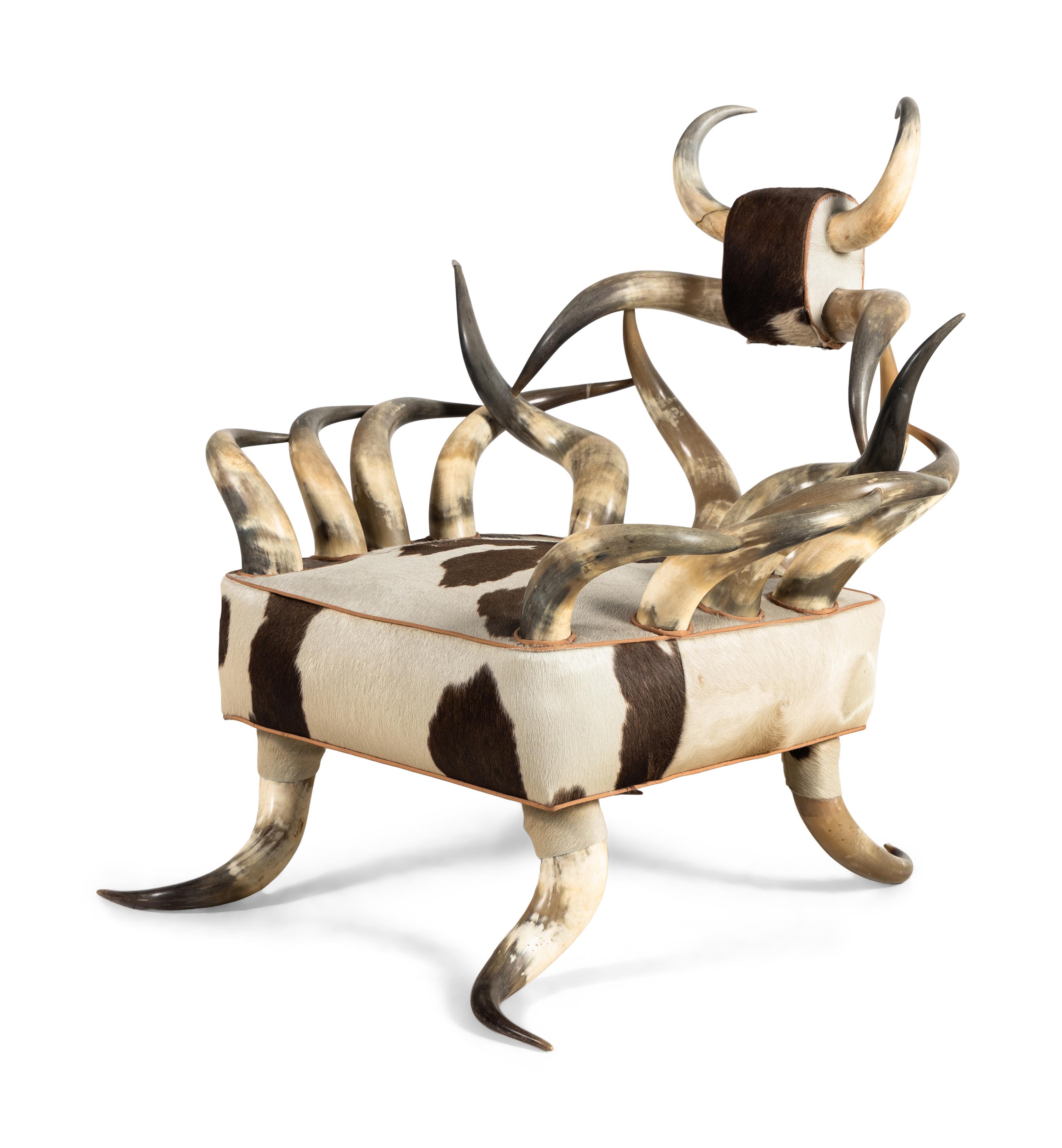 A Victorian Horn Chair