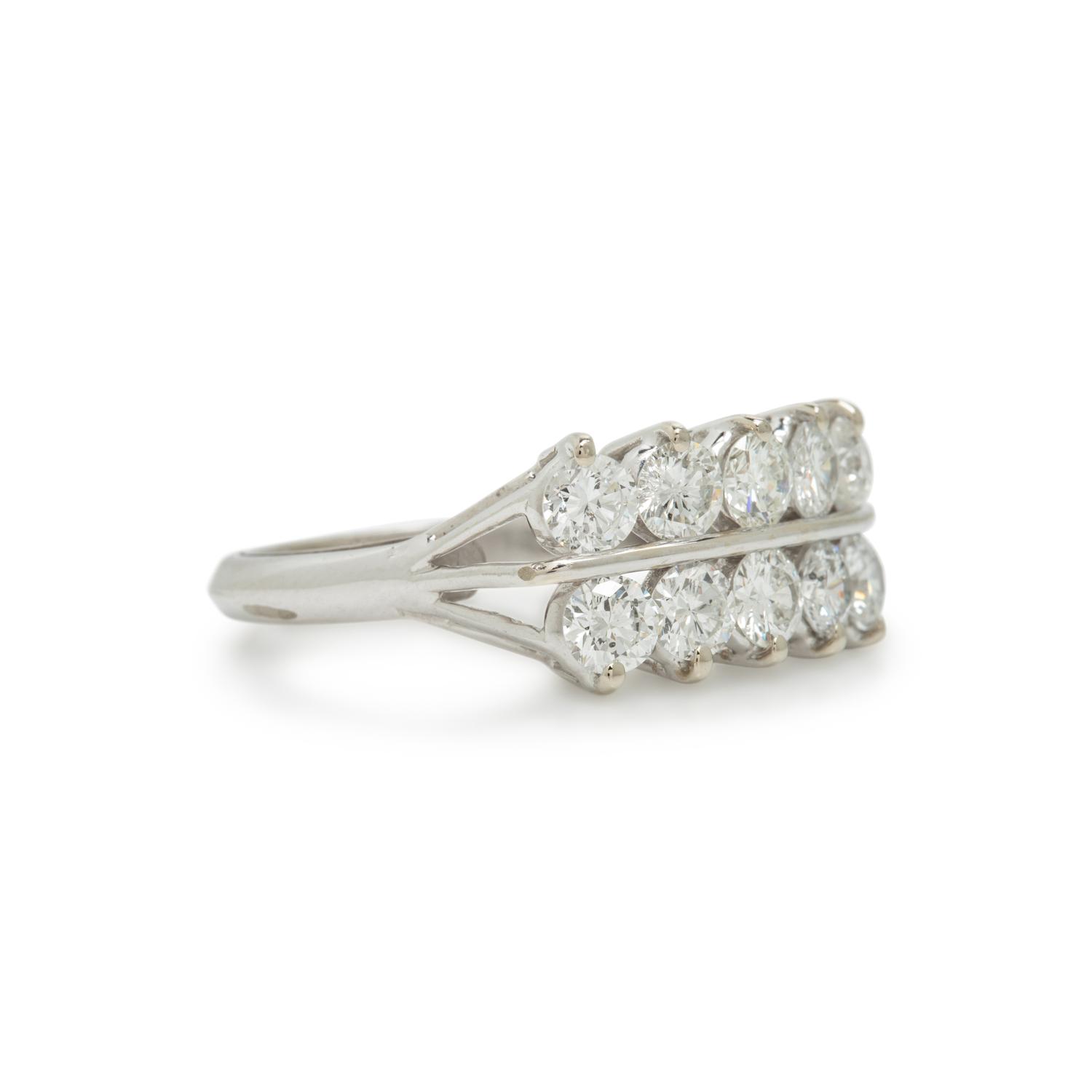 Diamond and White Gold Ring