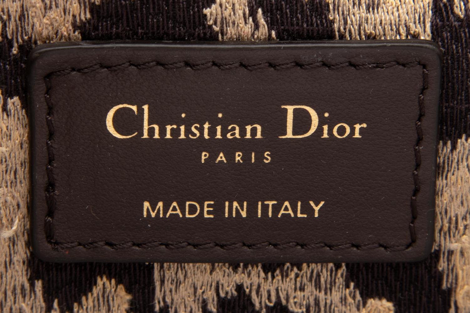 CHRISTIAN DIOR, CARO BAG IN VELVET LEOPARD JACQUARD