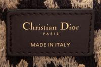CHRISTIAN DIOR, CARO BAG IN VELVET LEOPARD JACQUARD