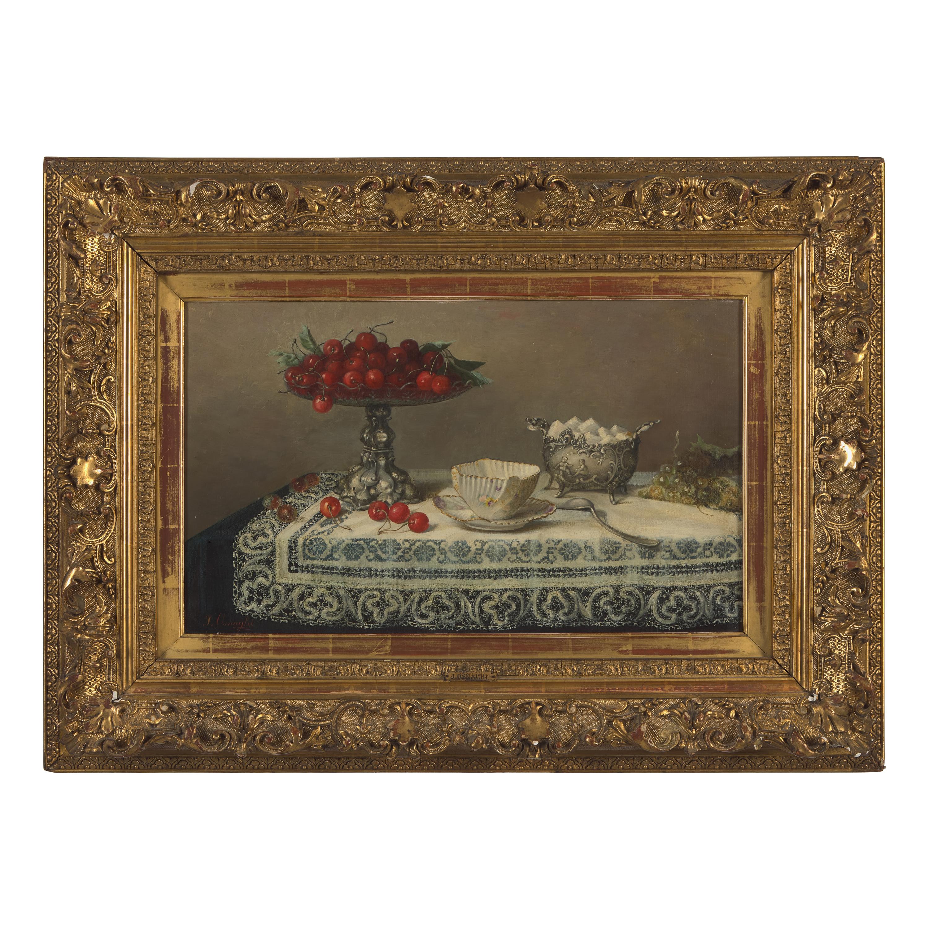 Josefine Osnaghi (Austrian, 1861-1939) — Tabletop Still Lifes