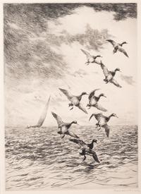 A Group of Three Dry-Point Etchings by Roland Clark (1847-1957)