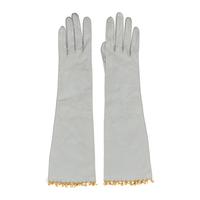 Chanel, Kidskin Letter Charm Gloves