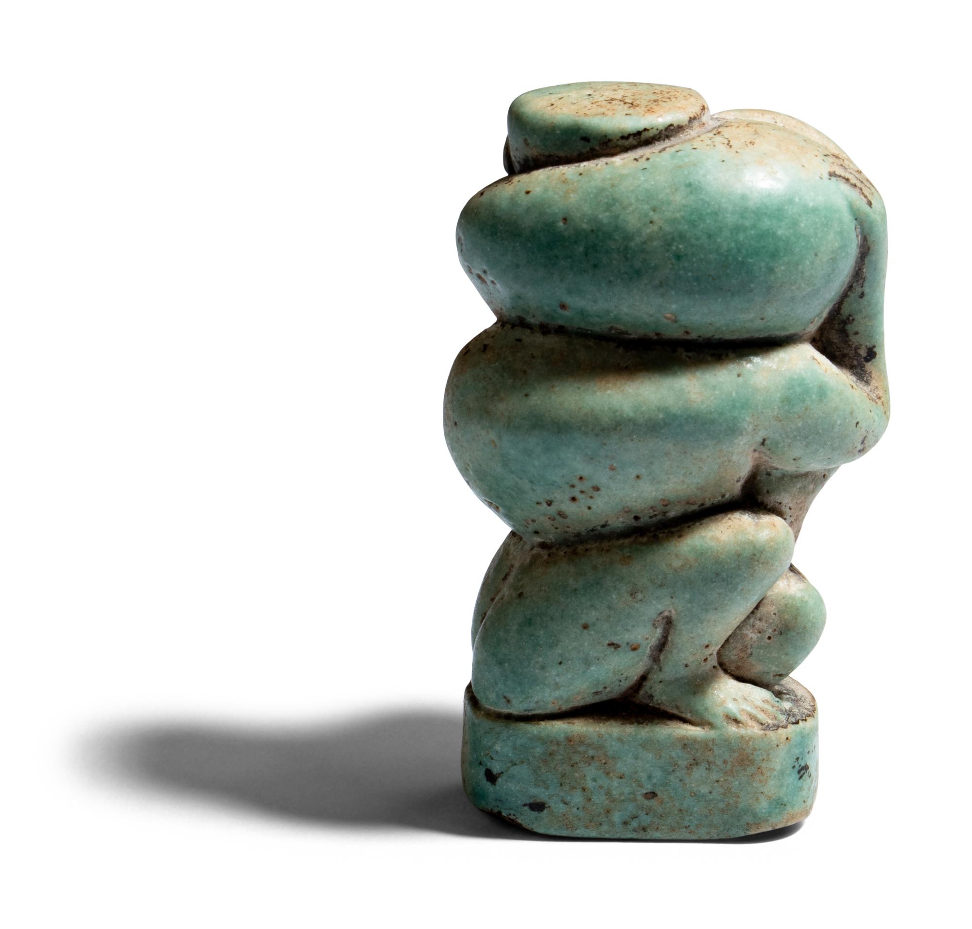An Egyptian Faience Eroticon
