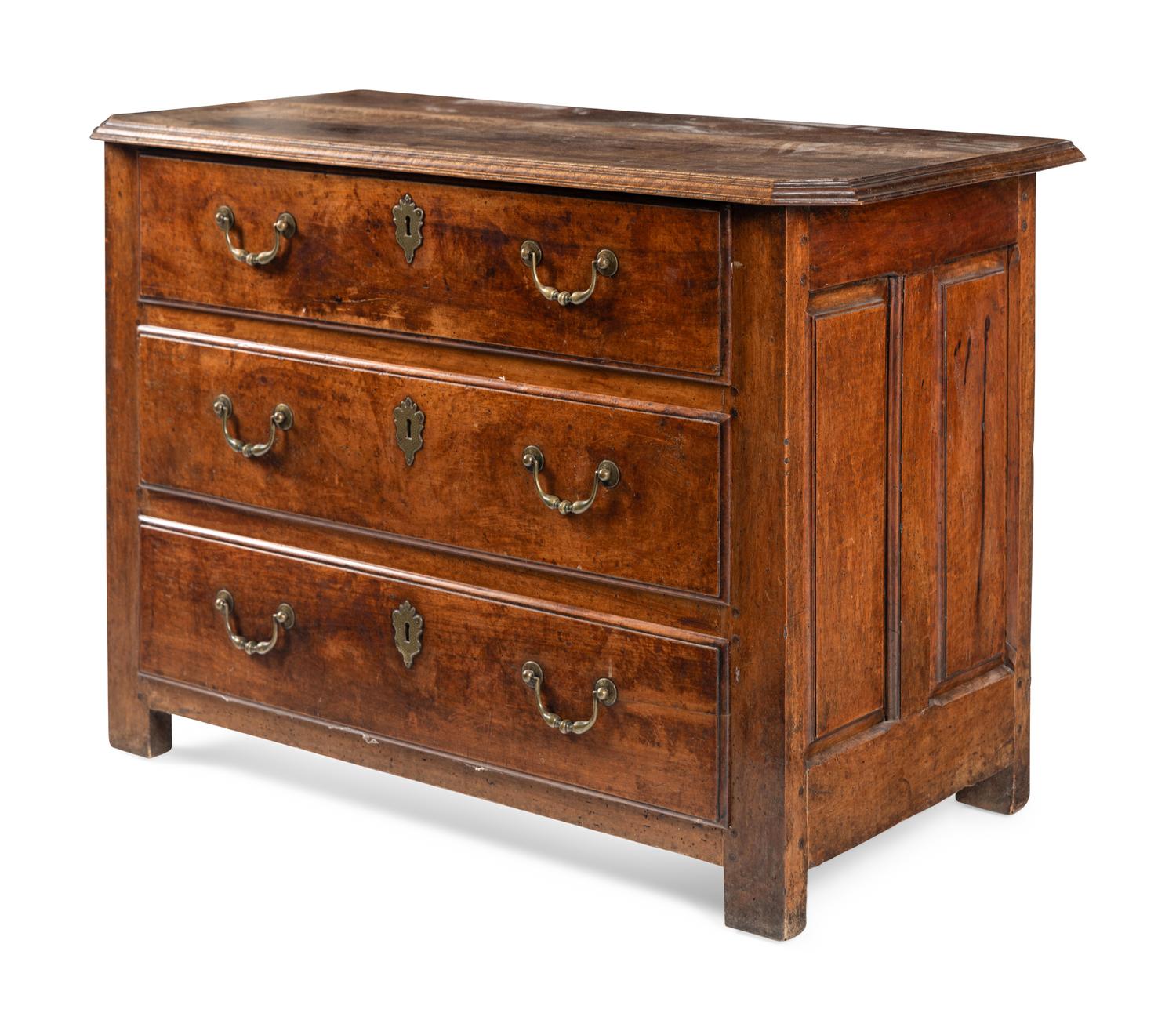A French Provincial Walnut Chest of Drawers