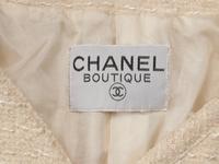 CHANEL, CREAM TWEED JACKET