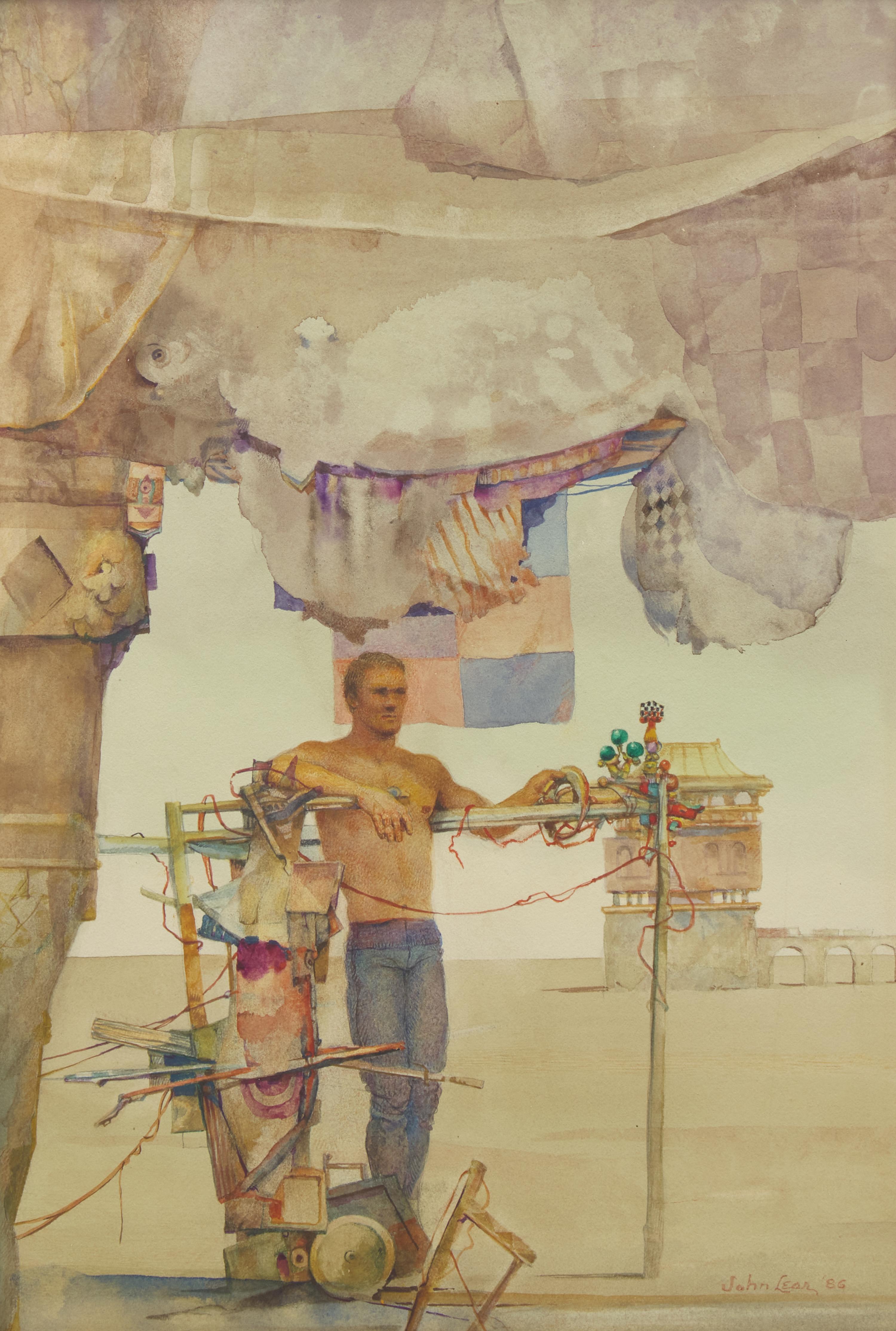 John B. Lear (American, 1910-2008) — Man Standing, 1986