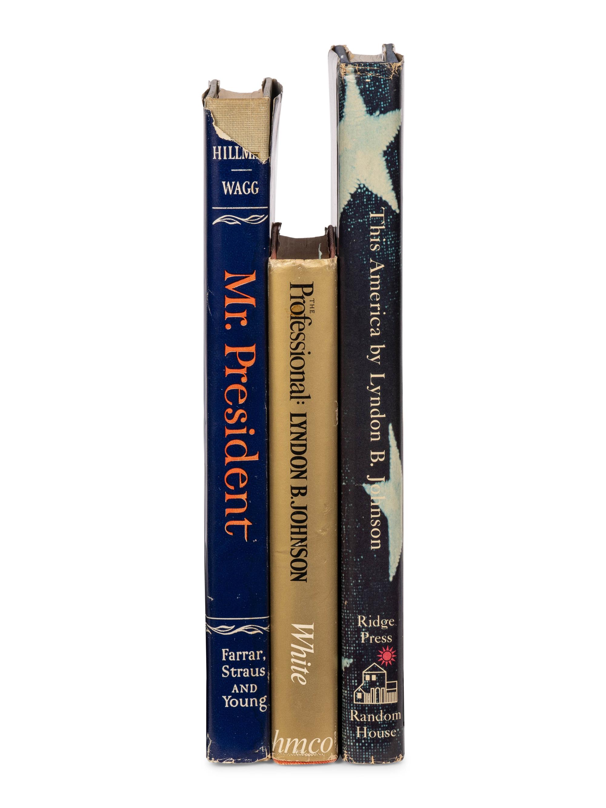JOHNSON, Lyndon Baines (1908-1973). A group of 3 books, comprising: