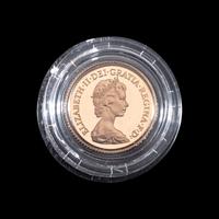 [GREAT BRITAIN] 1983 Gold Half-Sovereign Proof