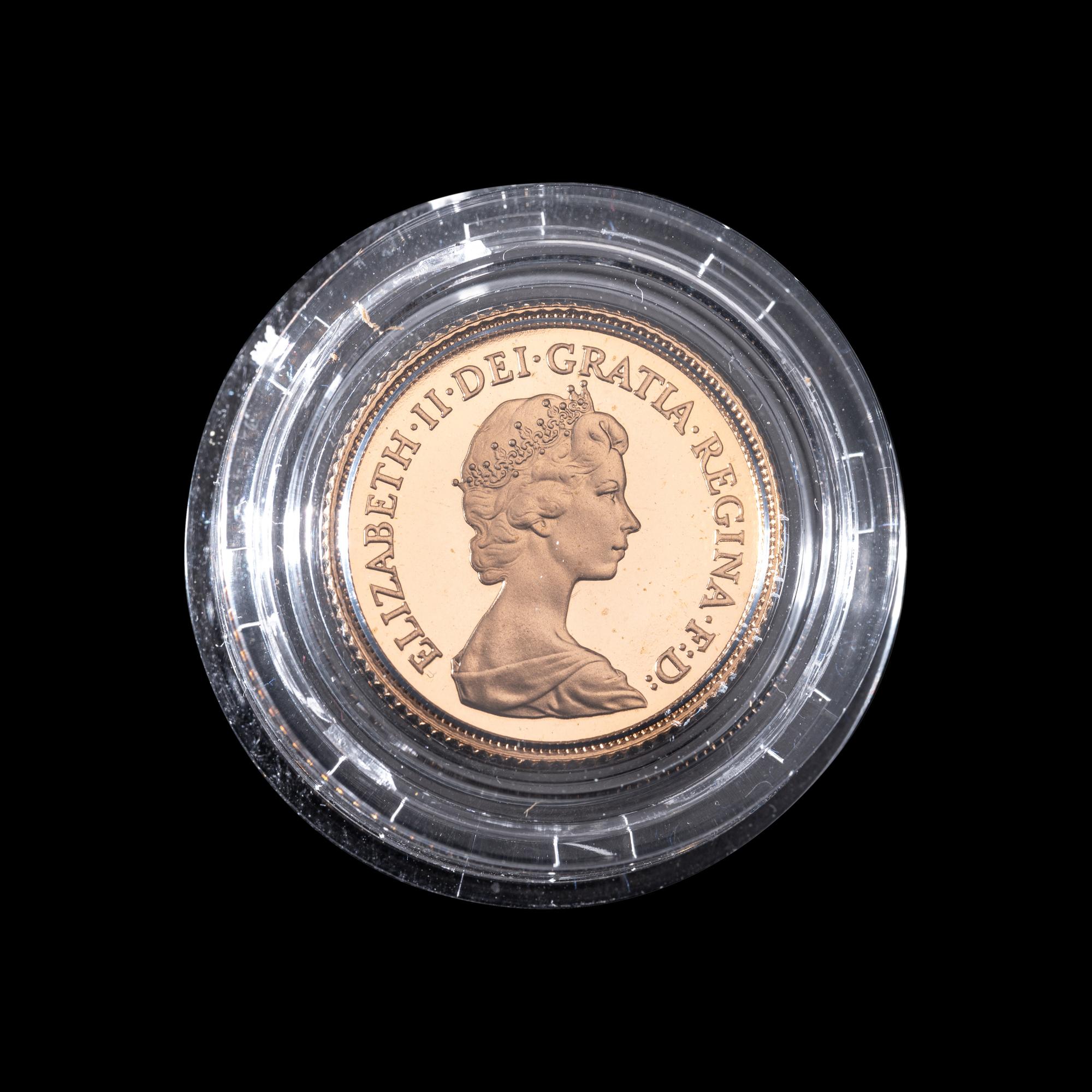 [GREAT BRITAIN] 1983 Gold Half-Sovereign Proof