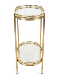Am Empire Style Gilt Metal Side Table