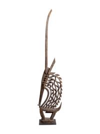 African Bambara Style Carved Wooden Antelope