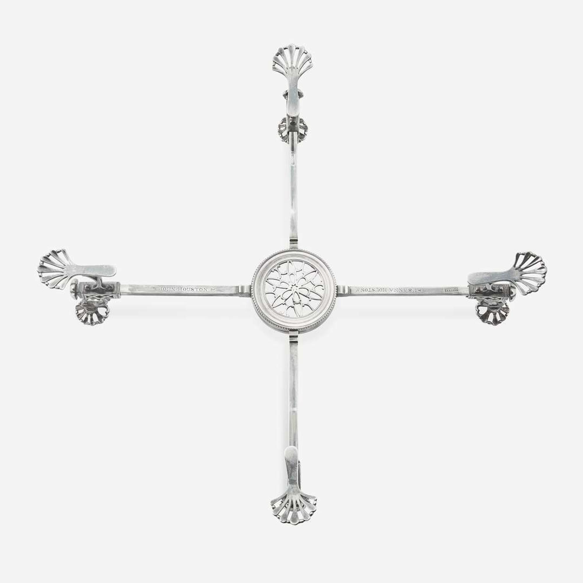 A rare silver dish cross David Hall (1767-1814), Lancaster, PA, circa 1790