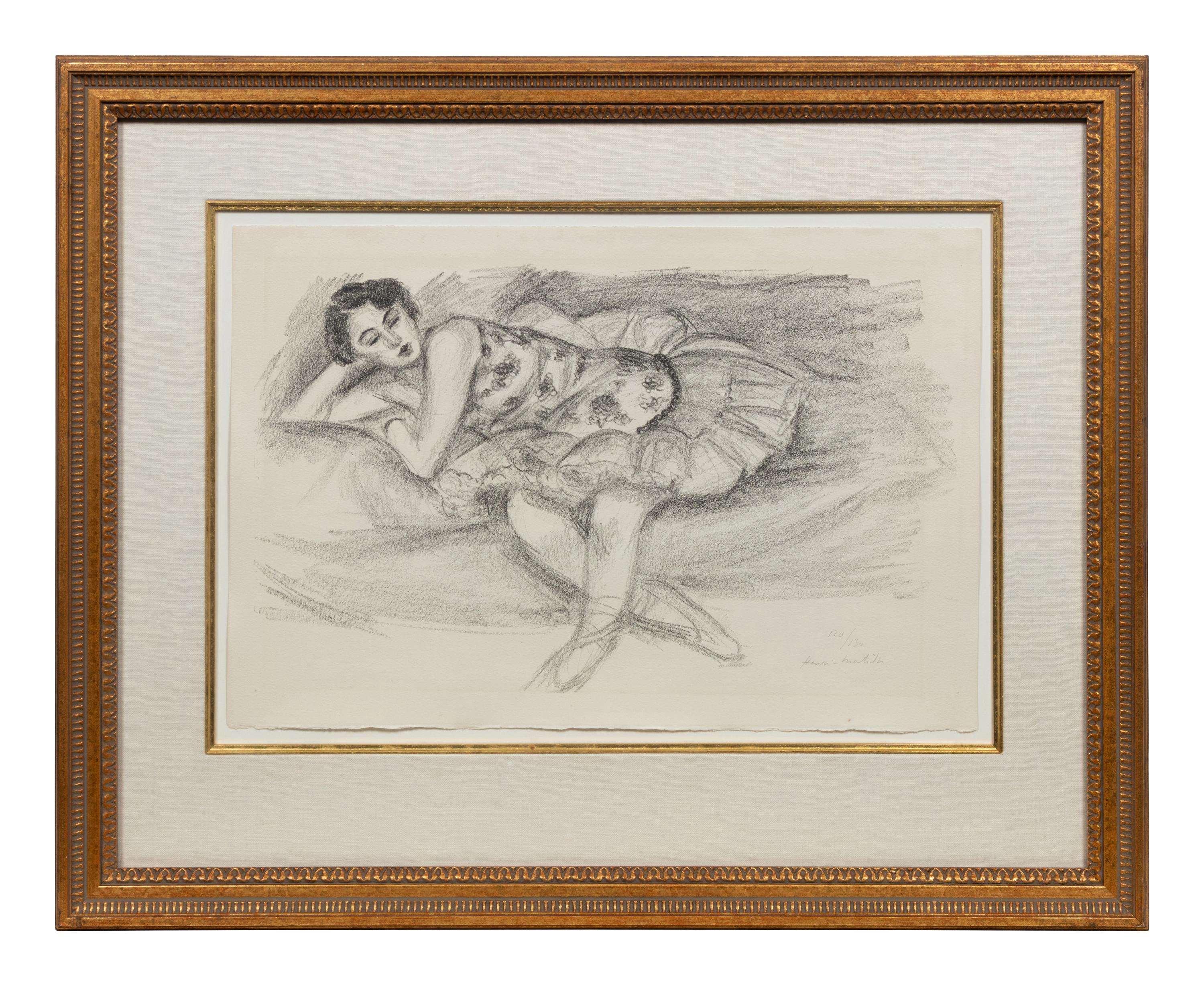 Danseuse au Divan pliee en deux (from Dix Danseuses )
