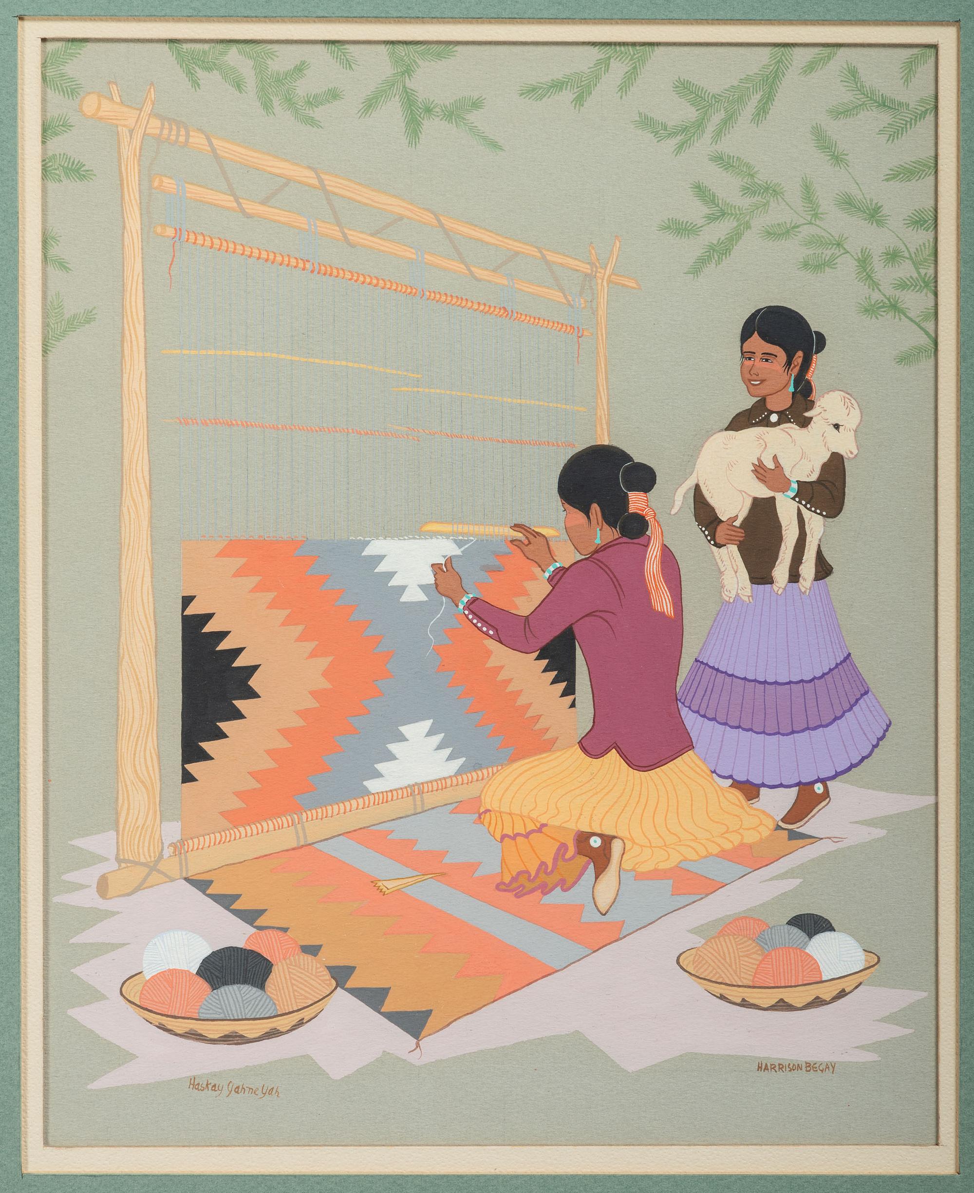 Young Navajo Weaver