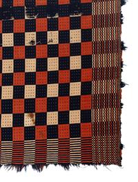 Three Cotton and Wool Jacquard Coverlets