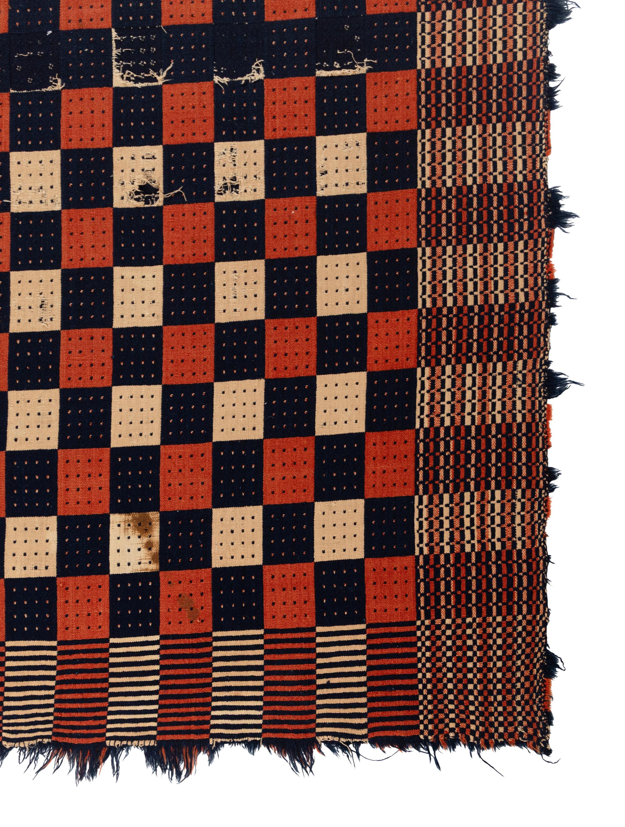 Three Cotton and Wool Jacquard Coverlets