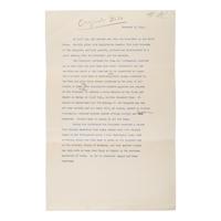 [WWII]. A small archive of official White House documents from the files of White House secretary Myrtle Bergheim, relating to the attack on Pearl Harbor and other pre- and postwar events, comprising: