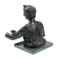 A Patinated Bronze Figure of Diana