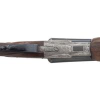 **High Quality B-Grade Lefever Arms Company SxS Hammerless Side Plate Shotgun with Krupp Barrels