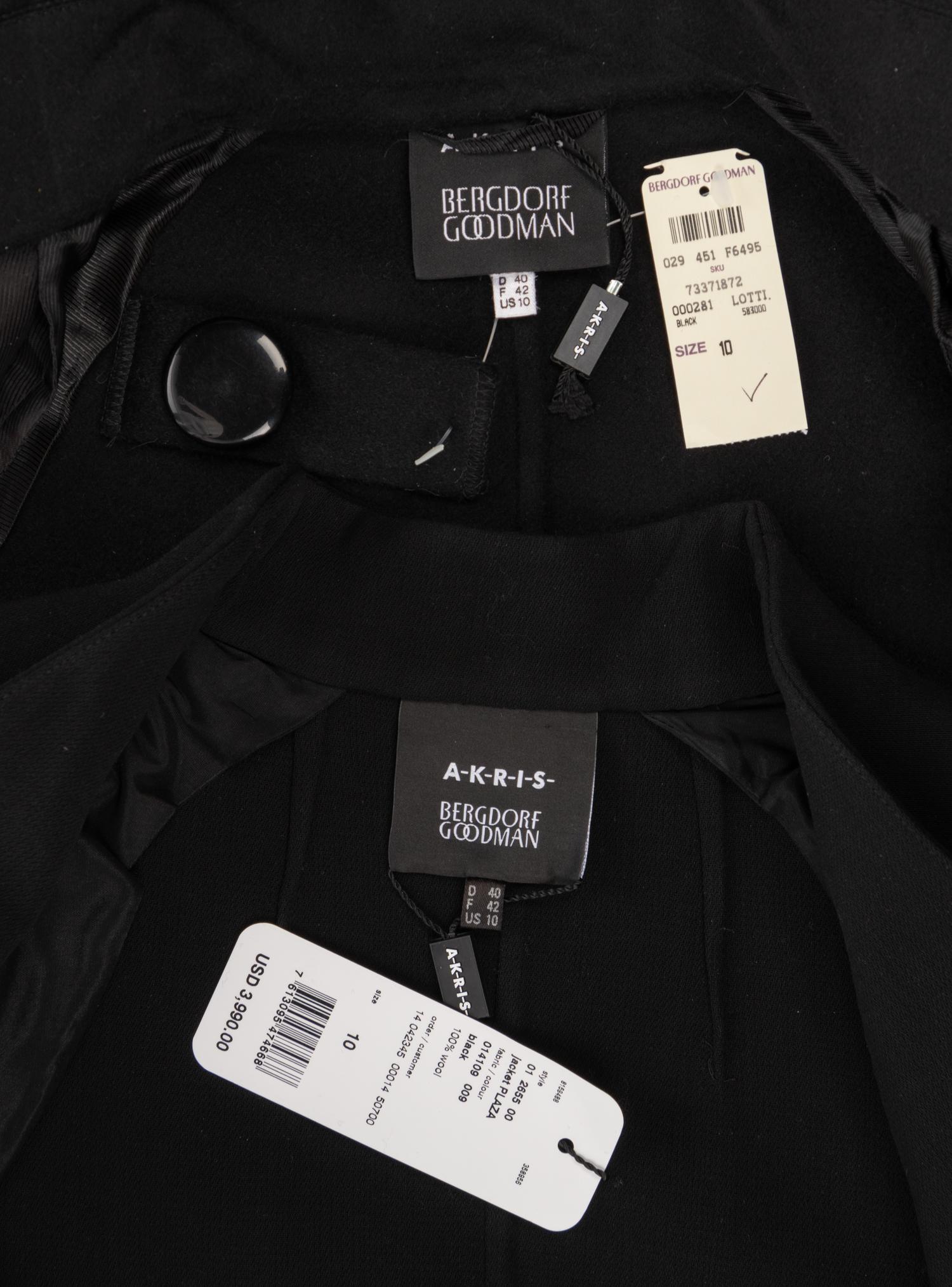 Three Designer Coats: Two Akris, One Giorgio Armani