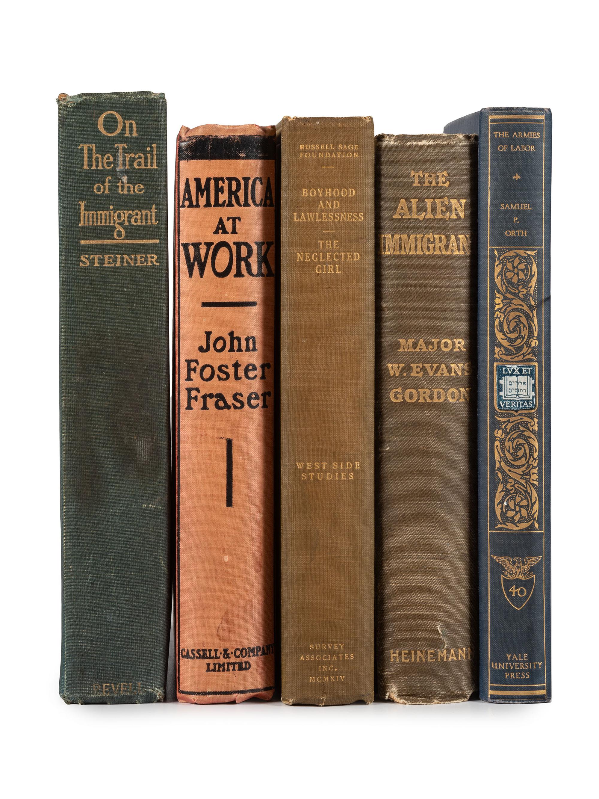 American Immigration & Guide Books [AMERICAN IMMIGRATION & LABOR]. A group of 5 titles, comprising:
