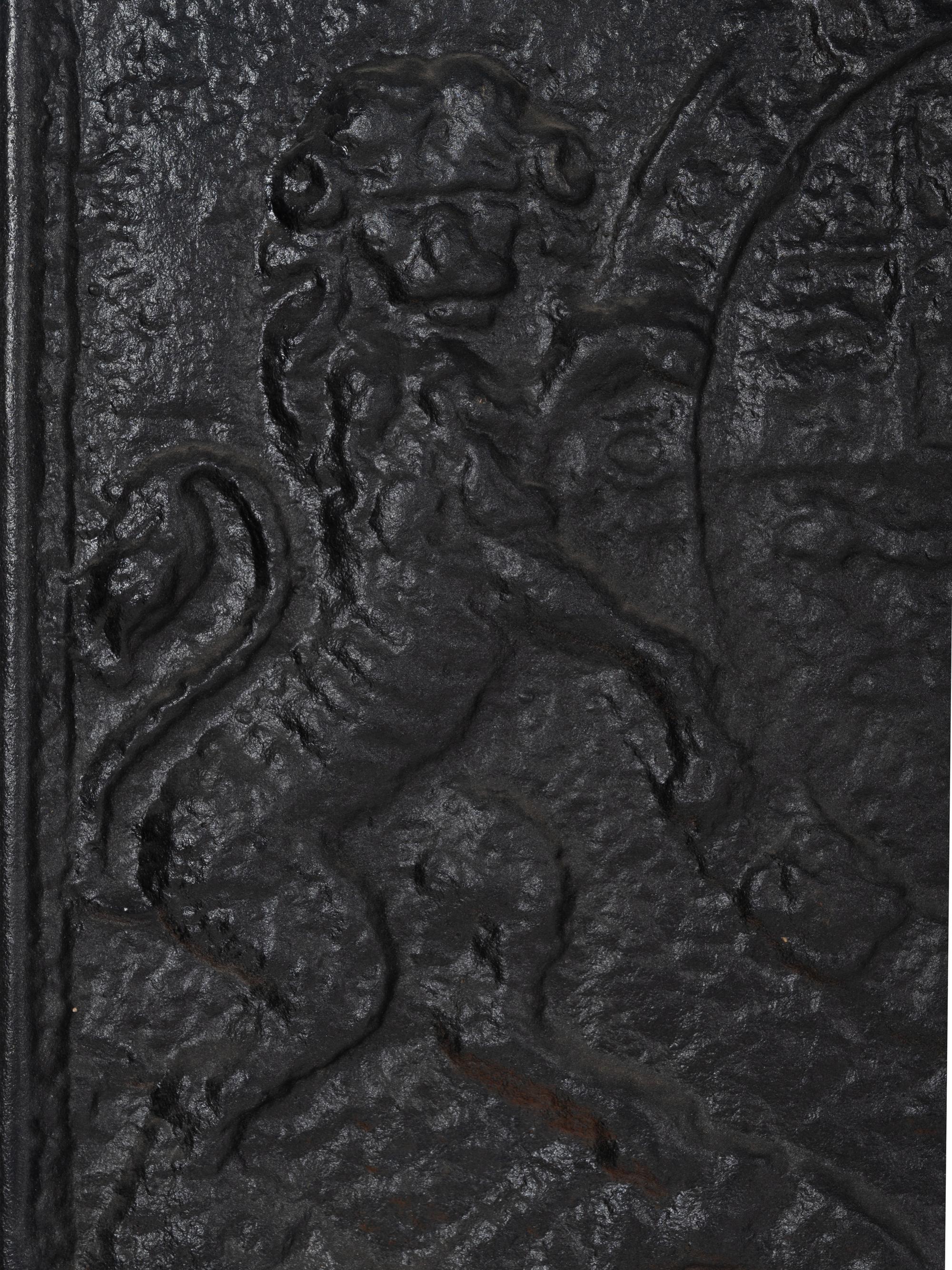 An English Cast Iron Armorial Fireback