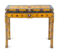 A Chinese Cloisonné Enamel Altar Table