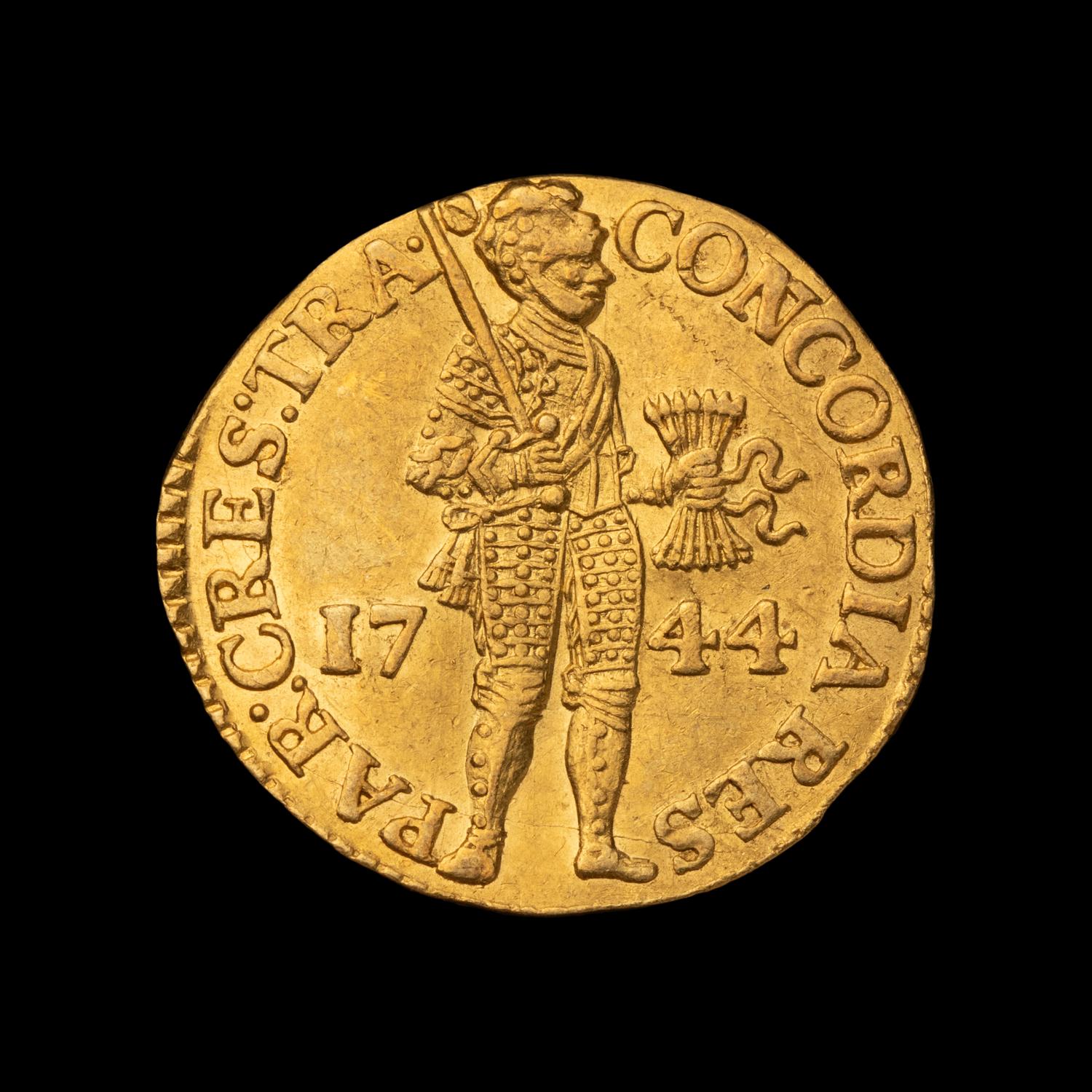 [NETHERLANDS] An Utrecht 1744 Gold Ducat Coin