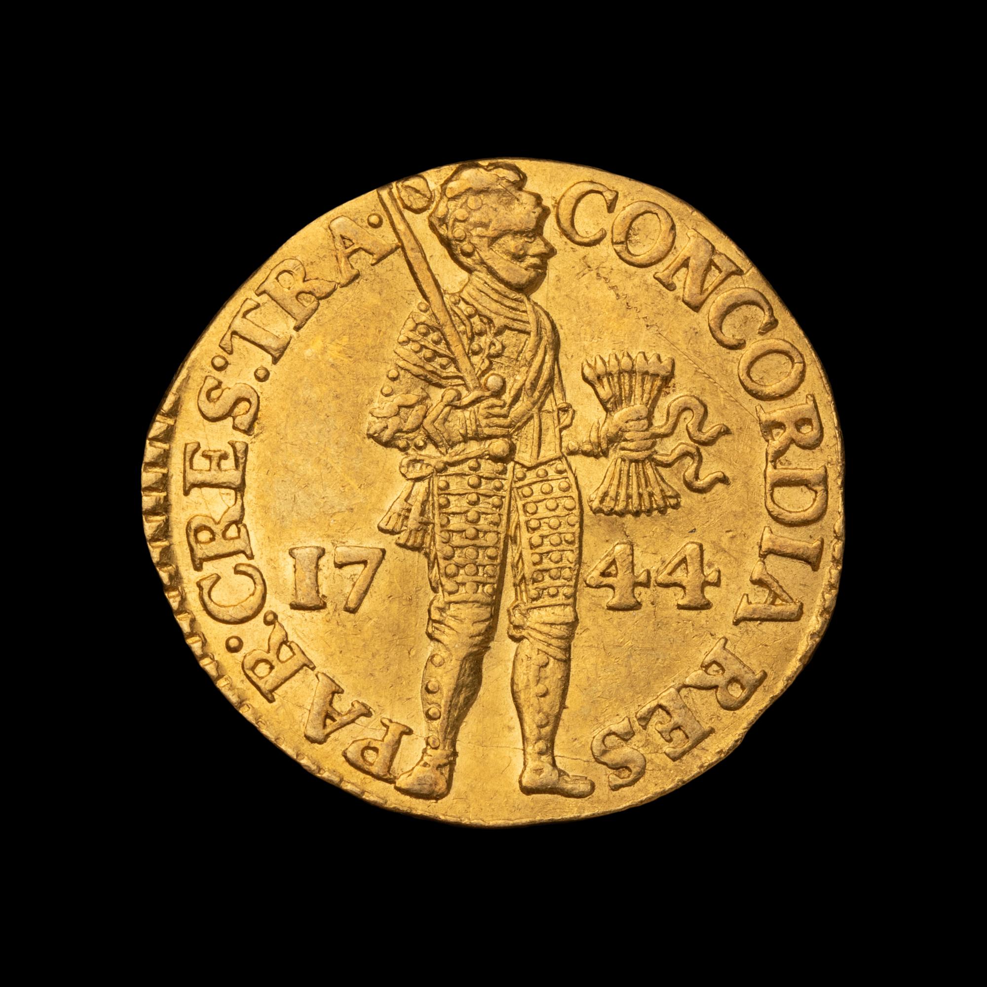 [NETHERLANDS] An Utrecht 1744 Gold Ducat Coin