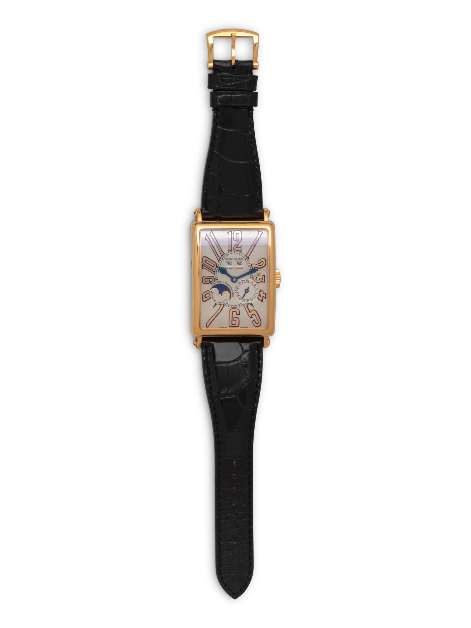 ROGER DUBUIS, 18K ROSE GOLD 'MUCH MORE QUANTIEME PERPETUAL' WATCH