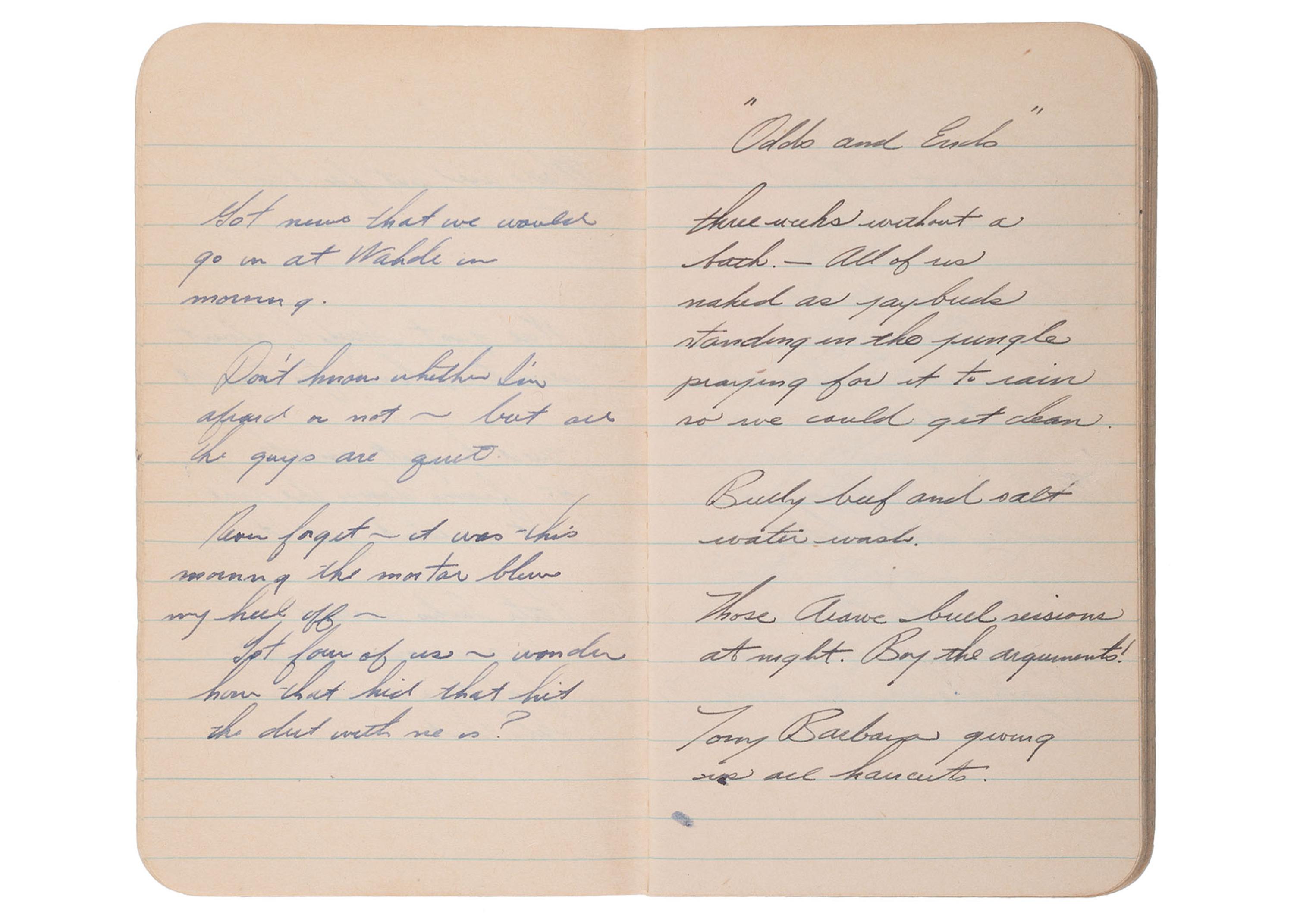 [WWII]. Diary and ephemera archive of Emerson J. Duricky, 3rd Brigade Army, Amphibious.