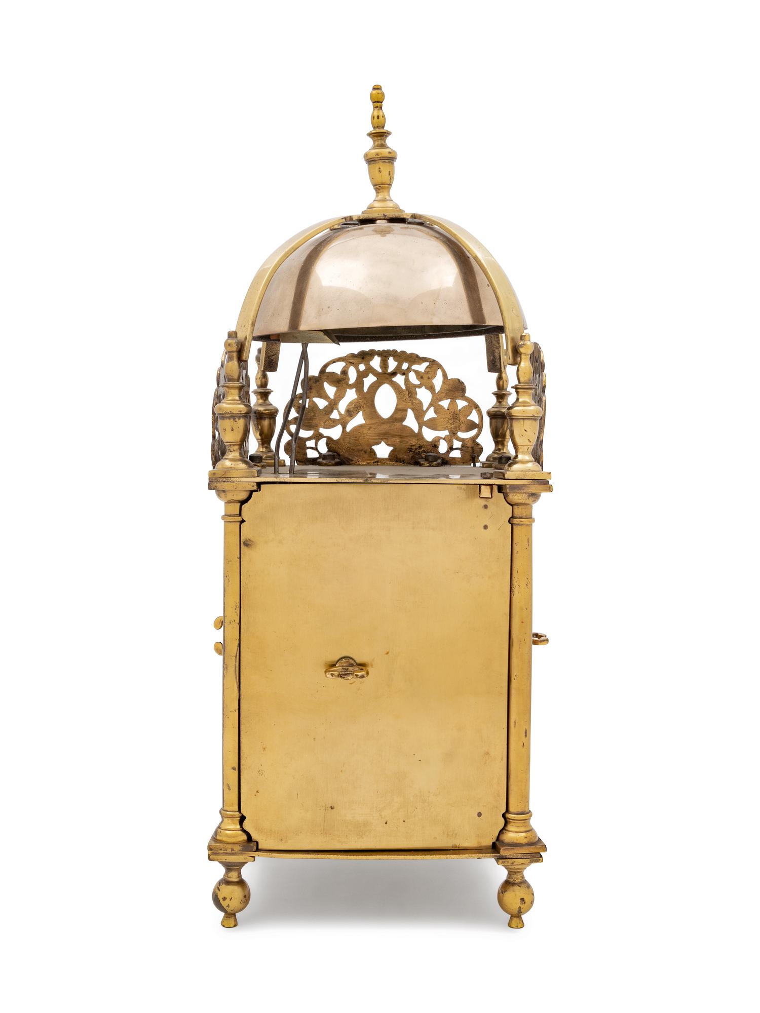 A Charles II Style Brass Lantern Clock