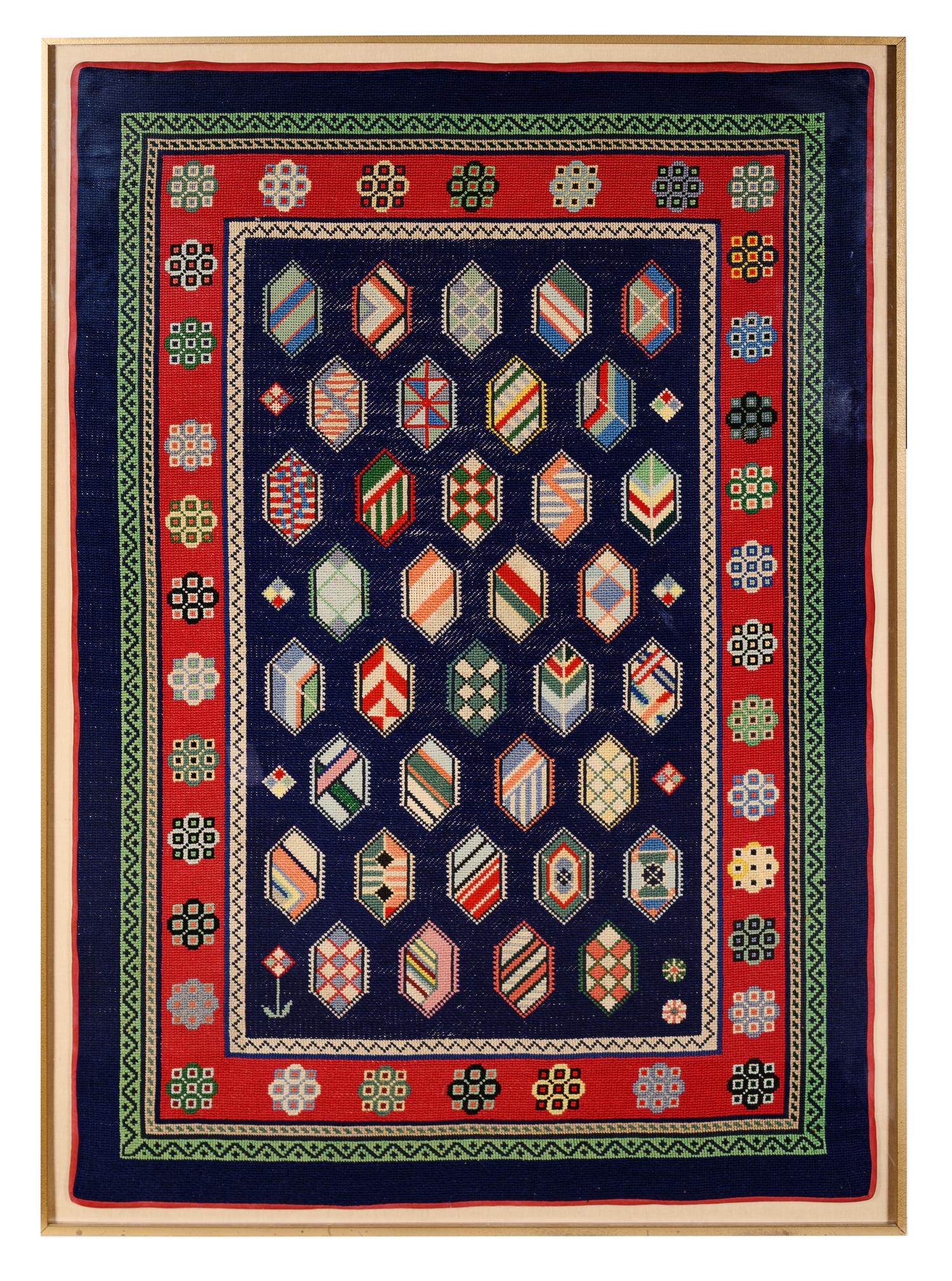 A Decorative Needlepoint Panel